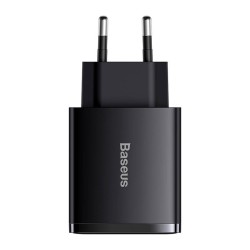 Baseus kompaktiškas greitas įkroviklis 2xUSB+C 30W