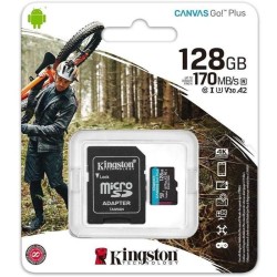 KINGSTON 128GB microSD 170R (su adapteriu)