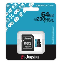 KINGSTON 64GB microSD 200R (su adapteriu)