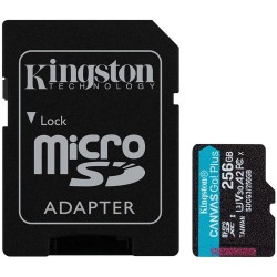 KINGSTON 256GB microSD 170R (su adapteriu)