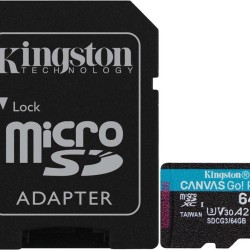 KINGSTON 64GB microSD 170R (su adapteriu)