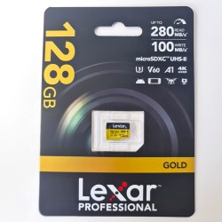 Lexar microSD GOLD microSDXC UHS-II/C10/A1/U3 R280/W100 (V60) 128GB