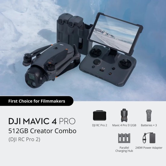 DJI Mavic 4 Pro 512GB Creator Combo Dronas(DJI RC Pro 2) DJI Mavic 4 Pro 512GB Creator Combo Dronas(DJI RC Pro 2)